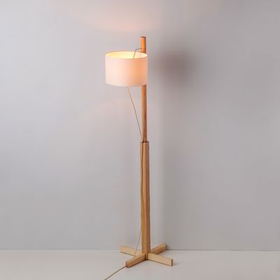 Торшер Nordic Wood дерев'яний (натуральний ясен) з абажуром, зображення 4
