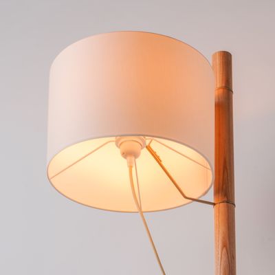 Торшер Nordic Wood дерев'яний (натуральний ясен) з абажуром, зображення 5