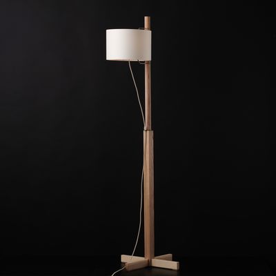 Торшер Nordic Wood дерев'яний (натуральний ясен) з абажуром, зображення 9