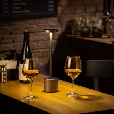 Настільна акумуляторна LED лампа Professional 5200 mAh 3W 2700K IP54 USB темно-сіра Premium, Колір: темно-сірий, зображення 16