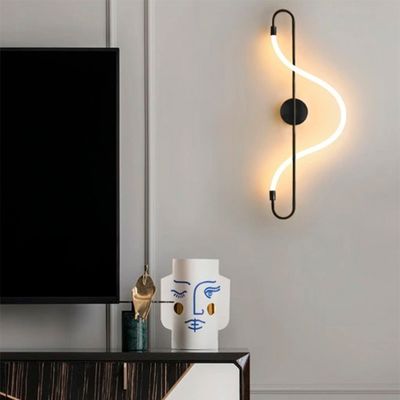 Бра Nordik A неон 3000К чорне 1,2м 24W 1800Lm, зображення 5