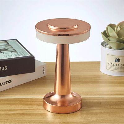 Настільна акумуляторна LED лампа 1800 mAh 2W 2000-6500K USB червона бронза, Колір: червона бронза, зображення 3