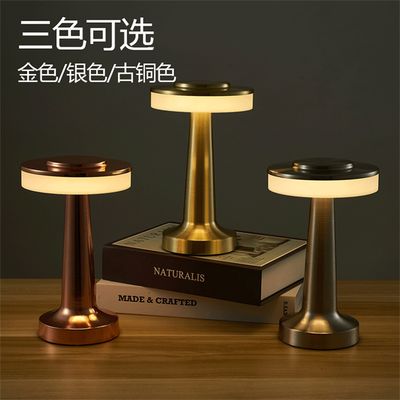 Настільна акумуляторна LED лампа 1800 mAh 2W 2000-6500K USB червона бронза, Колір: червона бронза, зображення 5