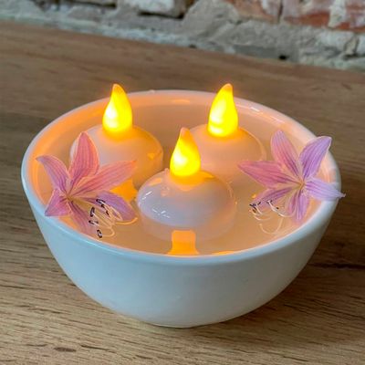 LED свеча Чайная Плавающая 40х40 мм, изображение 15 - Edisons