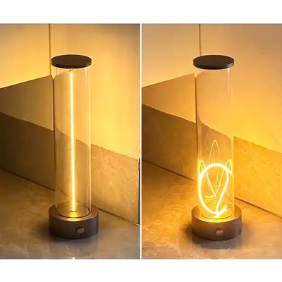 Настільна акумуляторна магнітна LED лампа 1W 2200K USB чорна, зображення 10