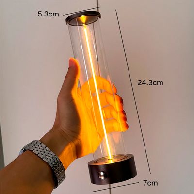 Настільна акумуляторна магнітна LED лампа 1W 2200K USB чорна, зображення 4