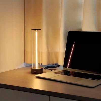 Настільна акумуляторна магнітна LED лампа 1W 2200K USB чорна, зображення 15