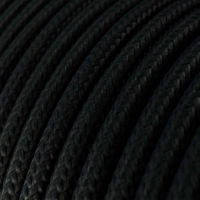 Провід прямий Чорний 2х0,75мм (ДСТУ) в тканинному обплетенні Premium, Переріз: 2х0.75мм, Колір проводу: чорний, зображення 2