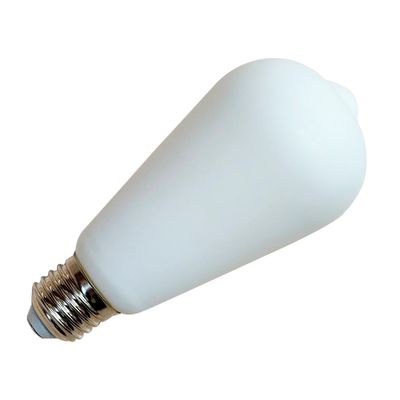LED лампа Edisons Ceramic ST64 Е27 6W 3000K біла оксамитово-матова, Температура світла: 3000К, зображення 3