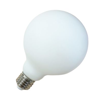 LED лампа Edisons Ceramic G95 Е27 6W 3000K біла оксамитово-матова, Температура світла: 3000К, зображення 2