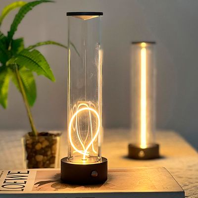 Настільна акумуляторна магнітна LED лампа 1W 2200K USB чорна, зображення 8