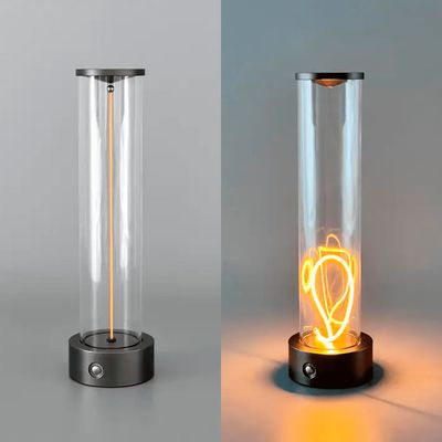 Настільна акумуляторна магнітна LED лампа 1W 2200K USB чорна, зображення 9