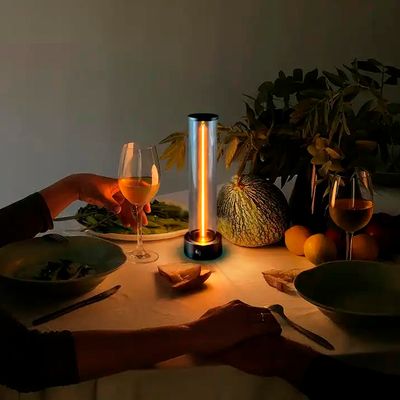 Настільна акумуляторна магнітна LED лампа 1W 2200K USB чорна, зображення 17