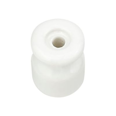 Ролик изолятор керамический для ретро проводки белый Premium, Количество: 1 шт., Цвет: белый, изображение 3 - Edisons