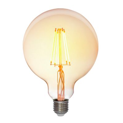 LED лампа Edisons G125 LONG E27 6W 2200K димована Premium, зображення 4