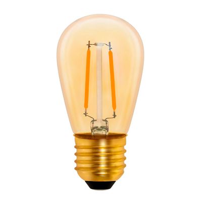 LED лампа Edisons ST45 GOLD E27 2W 2200K бронзова скляна колба Premium, Кількість: 1 шт., Потужність, Вт: 2, зображення 2