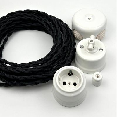 Провод витой 3-жильный Черный 3х2,5мм (ГОСТ) в тканевой оплетке Premium, Сечение: 3х2.5мм, Цвет провода: черный, изображение 8 - Edisons