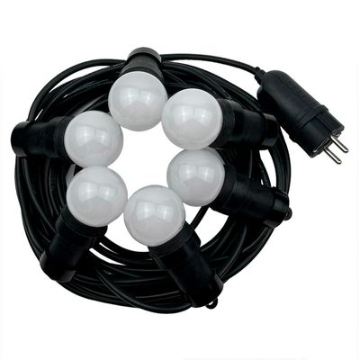 Вулична ретро гірлянда PATIO E27 IP65 вологозахищена 10м-21 патрон без ламп, Кількість патронів, шт.: 21, Відстань між патронами, см: 50, зображення 6