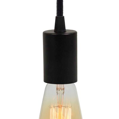 Люстра-Павук в стилі лофт на 5 ламп (чорна) для ламп Едісона (чорний металевий патрон), Вид люстры Паук: 1, зображення 6