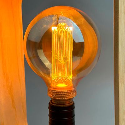 Virtual Filament LED лампа Едісона G95 RN E27 4W 1800К розбірна Premium, зображення 6