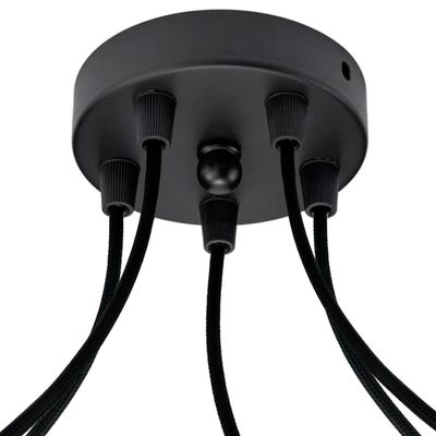 Люстра паук  в стиле лофт на 5 ламп Эдисона розетка 120 мм черная, Вид люстри Павук: 3, изображение 7 - Edisons