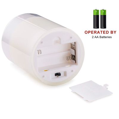 Набір з 3 LED свічок Dancing Flame 75х100/125/150мм з імітацією полум'я й пультом ДУ в прозорму склі Premium, зображення 3