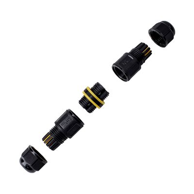 Коннектор провода герметичный M682-B 3pin 0,5-1,5 мм² M16 (3-9мм) IP68, Кількість: 1 шт., изображение 4 - Edisons
