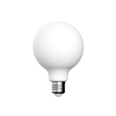 LED лампа Edisons Ceramic G95 Е27 6W 4000K біла оксамитово-матова, Температура світла: 4000K, зображення 4