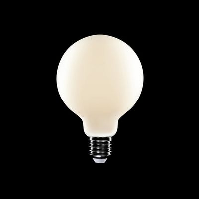 LED лампа Edisons Ceramic G95 Е27 6W 4000K біла оксамитово-матова, Температура світла: 4000K, зображення 7