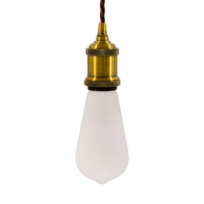 LED лампа Edisons Ceramic ST64 Е27 6W 3000K біла оксамитово-матова, Температура світла: 3000К, зображення 5