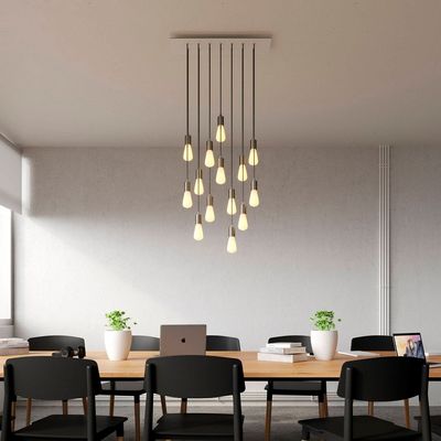 LED лампа Edisons Ceramic ST64 Е27 6W 3000K біла оксамитово-матова, Температура світла: 3000К, зображення 11