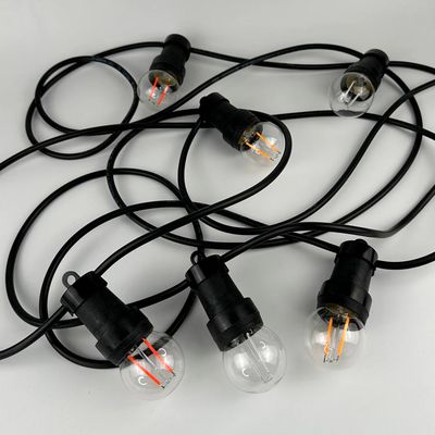 Вулична ретро гірлянда PATIO E27 IP65 вологозахищена 10м-21 патрон без ламп, Кількість патронів, шт.: 21, Відстань між патронами, см: 50, зображення 17