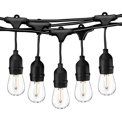 Вулична ретро на сонячних панелях гірлянда Solar-Drop Light Е27 IP65 вологозахищена 5м 10 ламп (+2 запасні), зображення 2