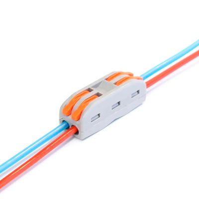 Клема прохідна типу WAGO 2 на 2 проводи 0.08–4 мм²/12–28AWG 32А 250В важільний затискач Premium, Кількість: 1 шт., зображення 2