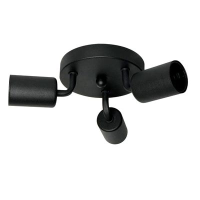 Люстра в індустріальному стилі Сentipede-3 металева на 3 лампи E27 чорна, Кількість джерел світла: 3, Колір: чорний, зображення 4