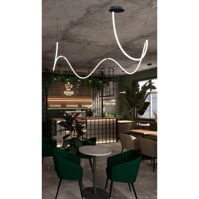 Люстра Nordik F неон 5м 4000К 80W 6000Lm  в ткани, зображення 2