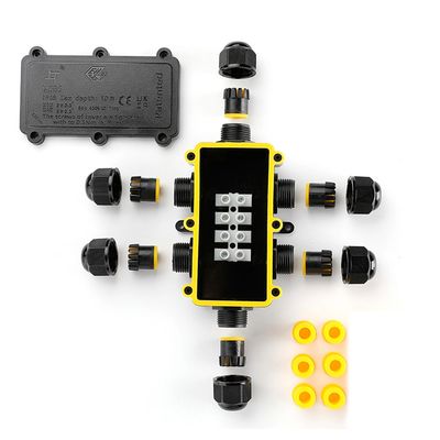 Коробка розподільна герметична M686-6(B) (6хM20) (4-8мм) IP68, зображення 3