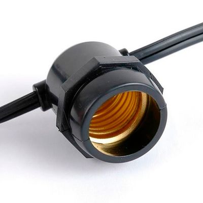 Вулична ретро гірлянда Е27 з абажурами (5м 10 патронів) IP65 вологозахищена з LED лампами ST64 gold Е27 2W 2200K Premium, зображення 10