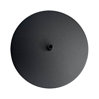 Розетка стельова D180 H27 чорна з П-подібним кріпленням, зображення 6