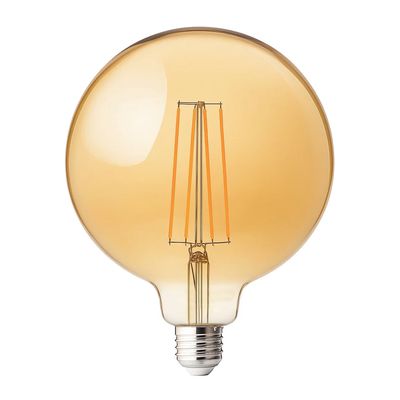 LED лампа Edisons G125 long gold Е27 4W 2200K Premium