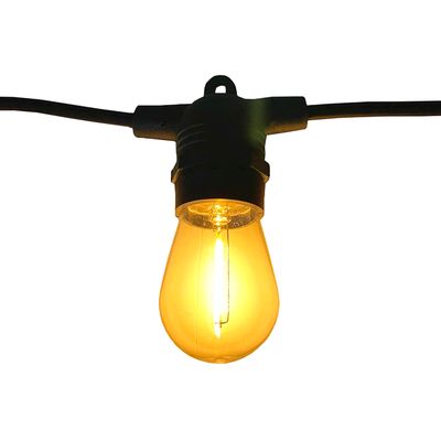Вулична ретро на сонячних панелях гірлянда Solar-String Light Е27 IP65 вологозахищена 10 м 20 ламп (+2 запасні), зображення 5