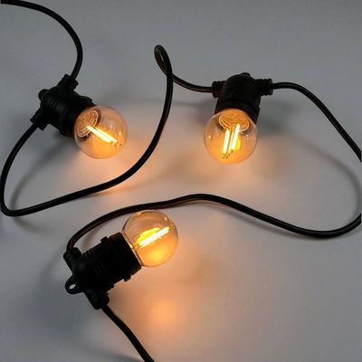 Набор из 25 LED ламп Edisons G45 E27 2W 2200K прозрачная пластиковая колба, Количество: набор 25 шт., Цвет колбы: прозрачная, изображение 7 - Edisons