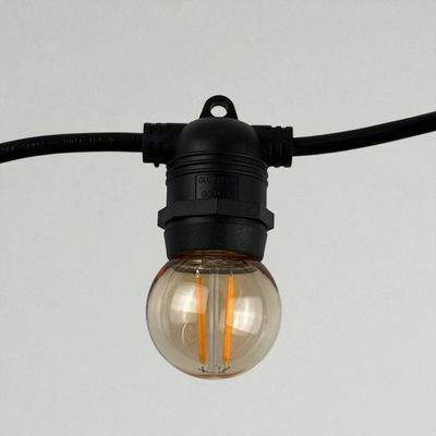 LED лампа Edisons G45 E27 2W 2200K Light Bronze пластикова колба, Кількість: 1 шт., Колір ковби: бронзове напилення, зображення 7