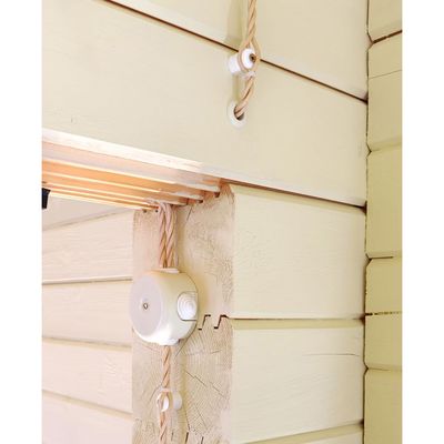 Ролик изолятор керамический для ретро проводки белый Premium, Количество: 1 шт., Цвет: белый, изображение 8 - Edisons