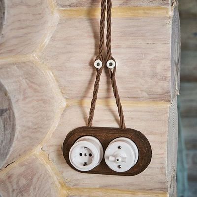 Ролик изолятор керамический для ретро проводки белый Premium, Количество: 1 шт., Цвет: белый, изображение 9 - Edisons