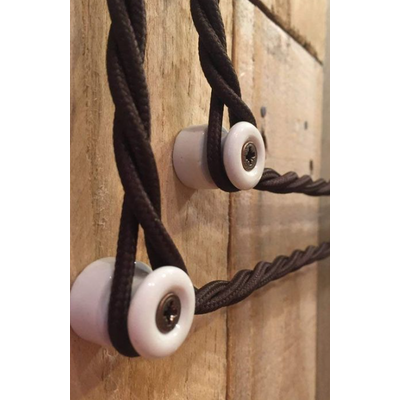 Ролик изолятор керамический для ретро проводки белый Premium, Количество: 1 шт., Цвет: белый, изображение 5 - Edisons