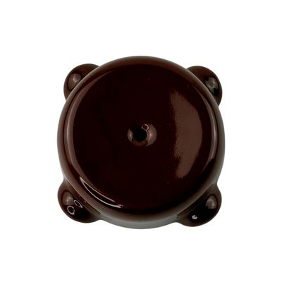 Ретро розподільна коробка керамічна SOFTY Choco з рамкою, Колір основи: шоколадний, зображення 3
