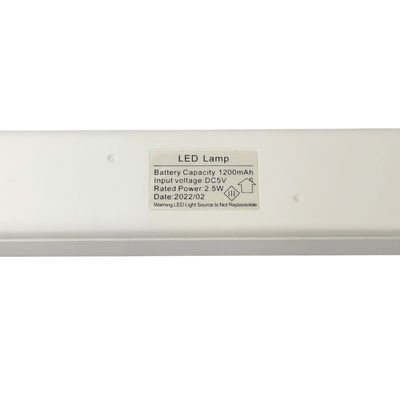Акумуляторний лінійний LED світильник LN-260 4W 1200mAh 3 режими з сенсорною кнопкою від USB білий на 11 годин від АКБ без датчика руху, зображення 19