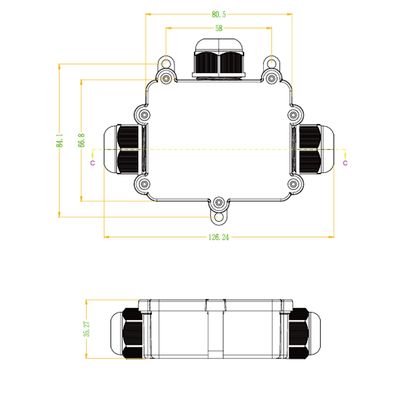 Коробка розподільна герметична M686-T 3xM25 (8-12мм) IP68, зображення 4