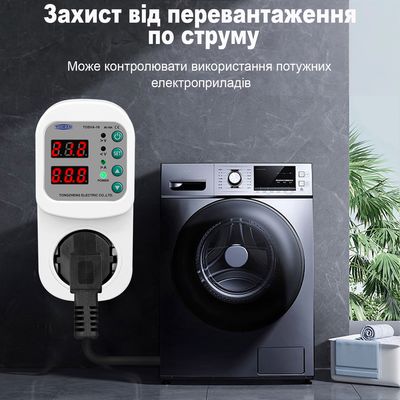 Розетка-реле контролю напруги TOMZN TOSVA-16 з термозахистом, зображення 10